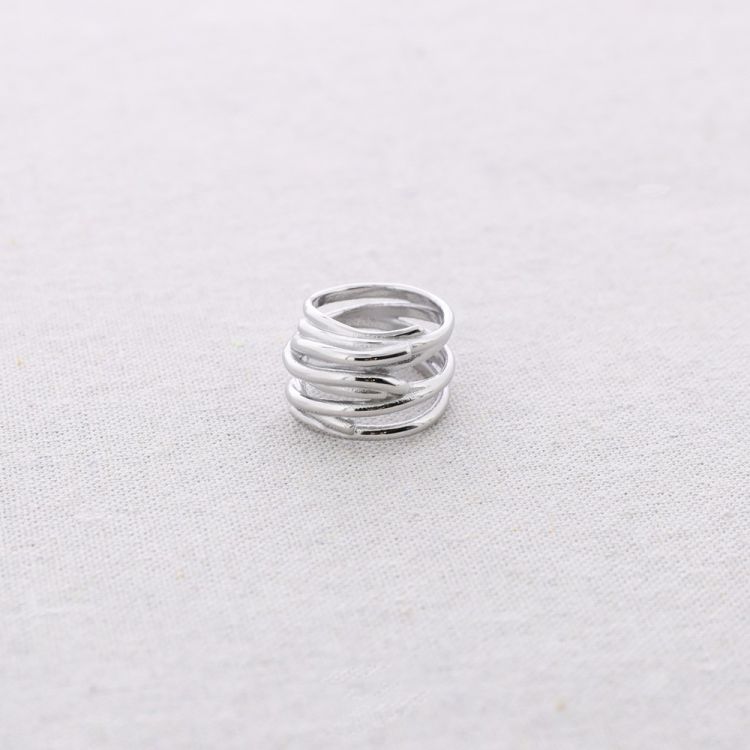 ANILLO ACERO MULTI TIRAS