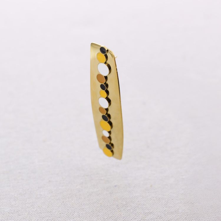 STEEL ENAMEL EARRINGS