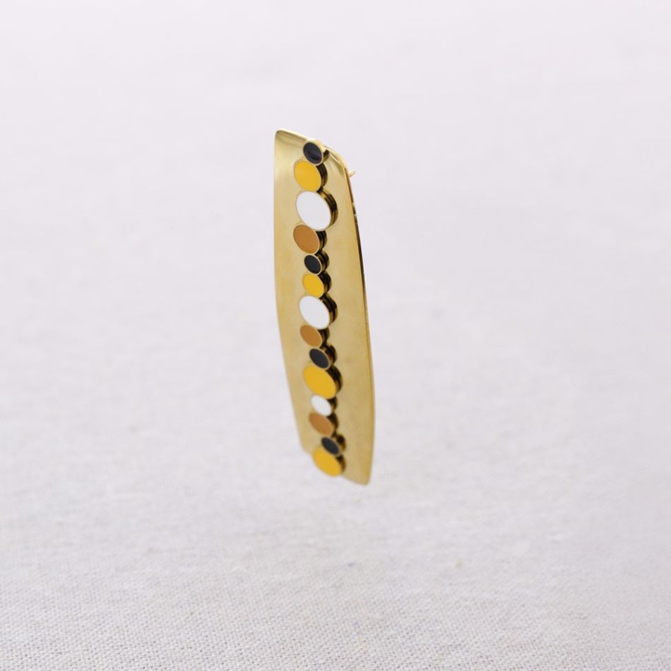 STEEL ENAMEL EARRINGS