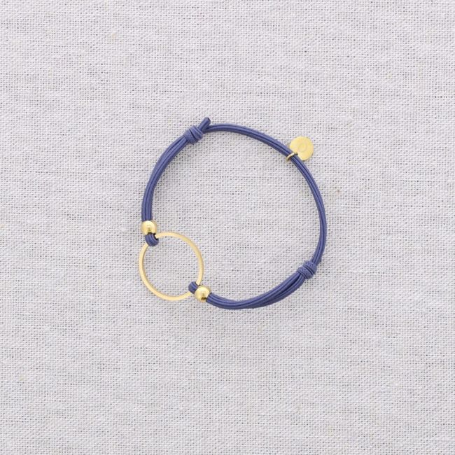 PULSERA ELÁSTICA ACERO AJUSTABLE ANILLA