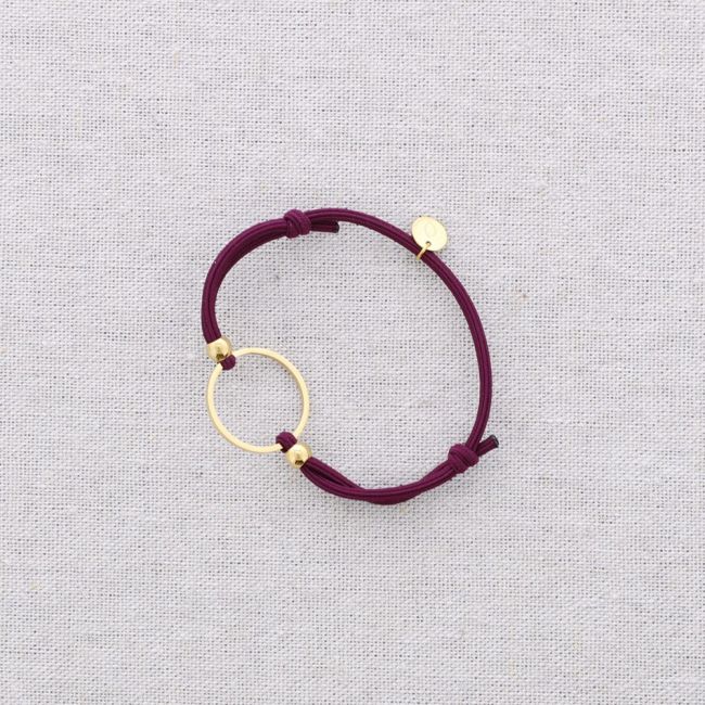 PULSERA ELÁSTICA ACERO AJUSTABLE ANILLA