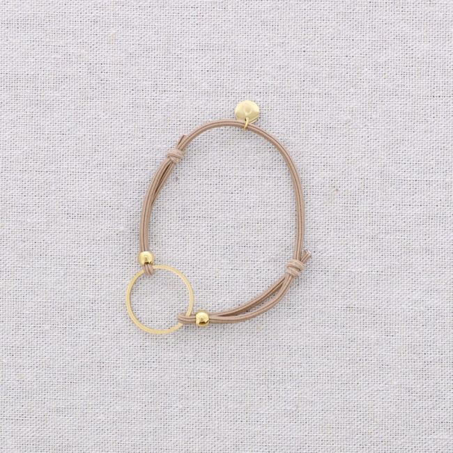 PULSERA ELÁSTICA ACERO AJUSTABLE ANILLA