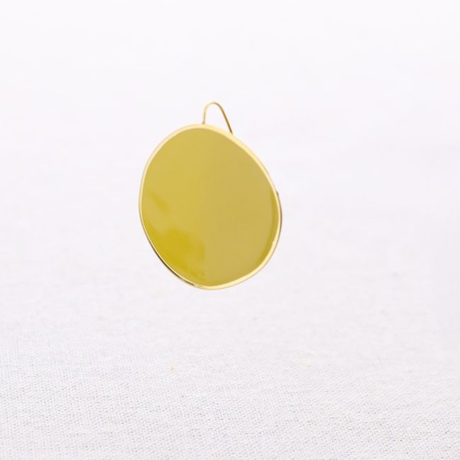 PENDIENTES ACERO COLGANTE ANILLA ESMALTE