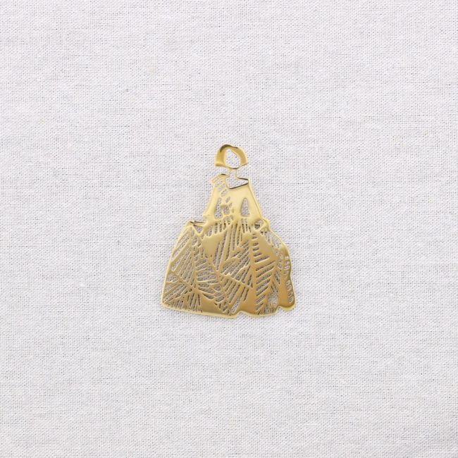 BROCHE ACERO MENINA FILIGRANA
