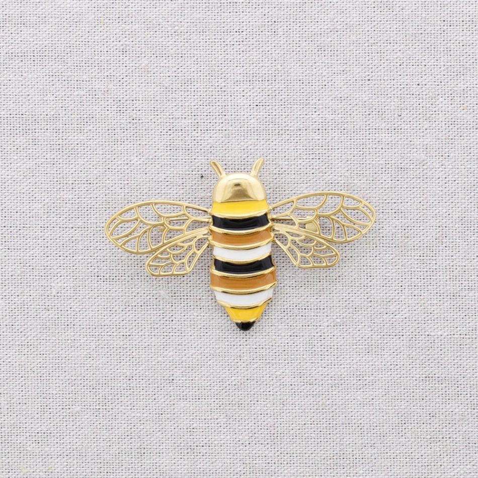 BROCHE ACERO INSECTO ESMALTE