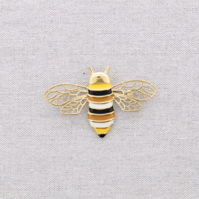 BROCHE ACERO INSECTO ESMALTE