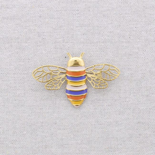 BROCHE ACERO INSECTO ESMALTE