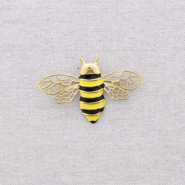 BROCHE ACERO INSECTO ESMALTE