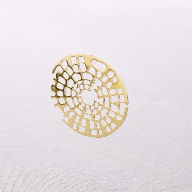 PENDIENTES ACERO MEDALLA FILIGRANA