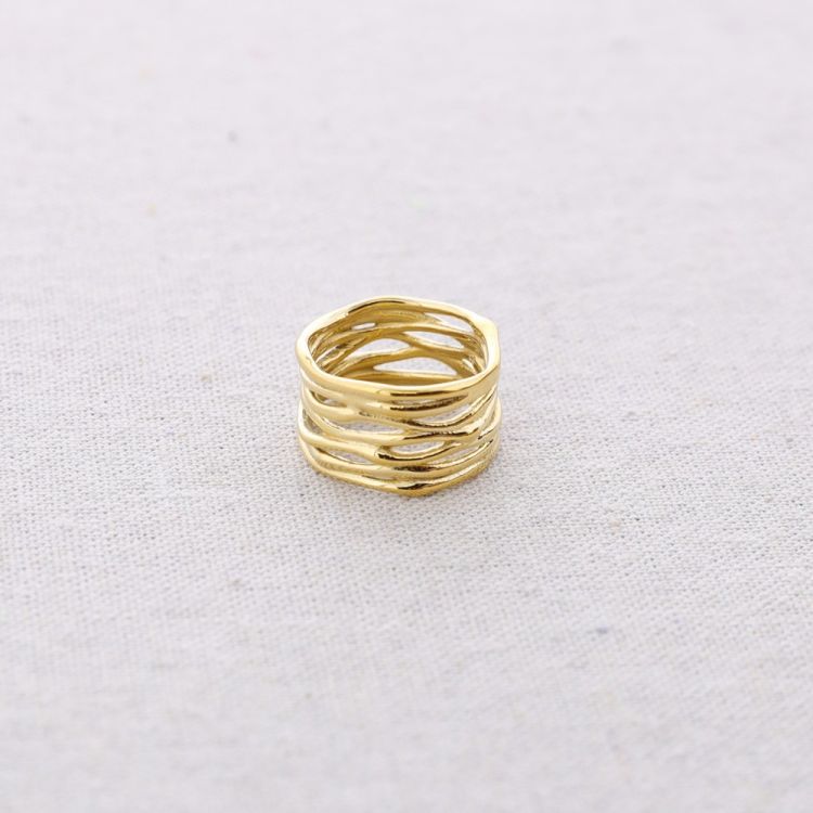ANILLO ACERO MULTI TIRAS