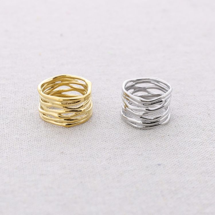 ANILLO ACERO MULTI TIRAS 2