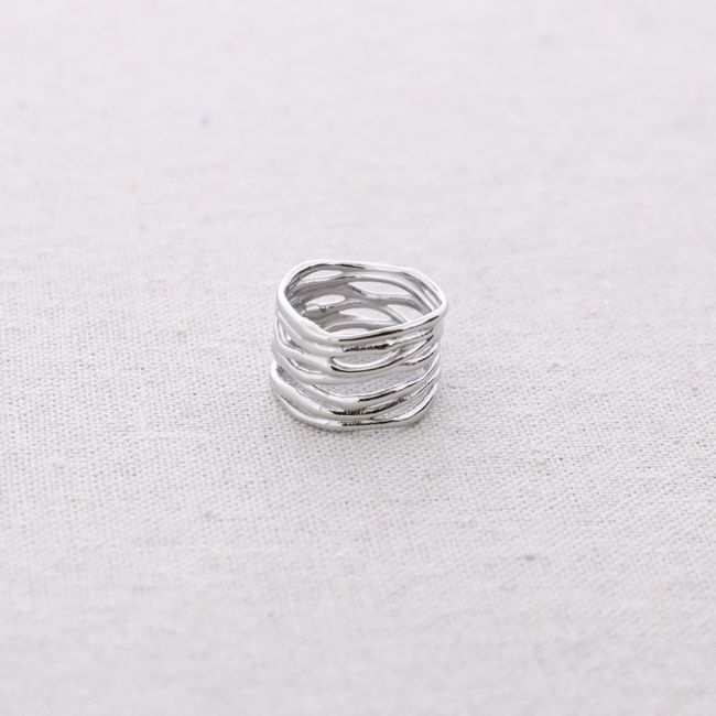 ANILLO ACERO MULTI TIRAS