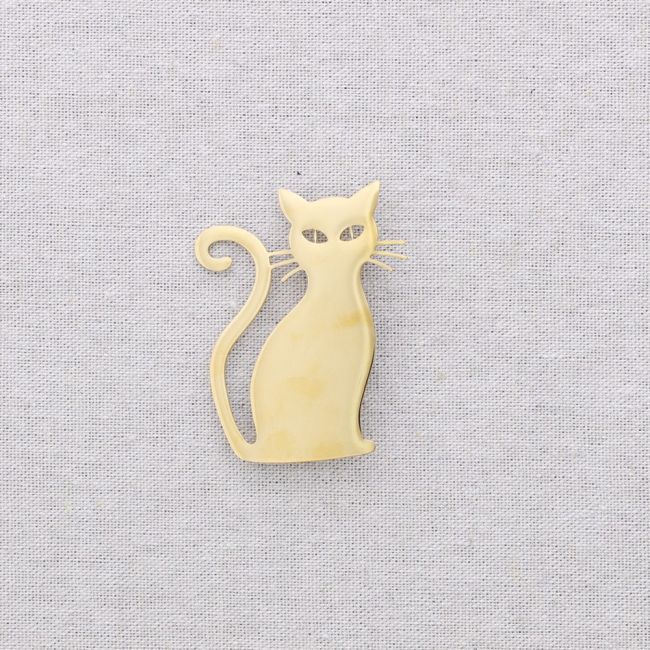BROCHE ACERO GATO