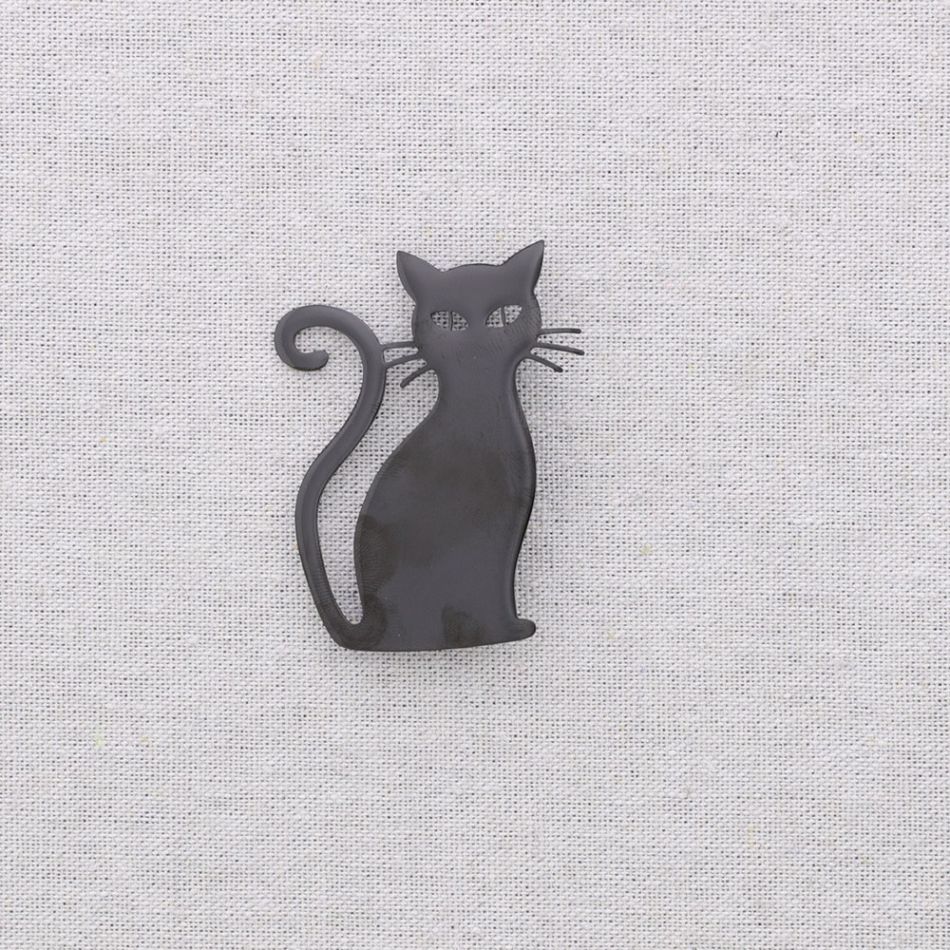 BROCHE ACERO GATO
