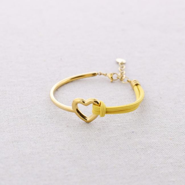 RIGID ELASTIC HEART BRACELET