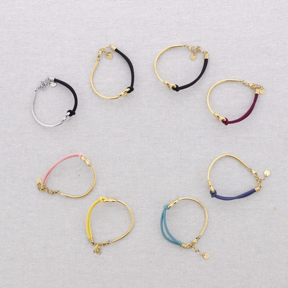 PULSERA ACERO RÍGIDA ELÁSTICA CORAZÓN