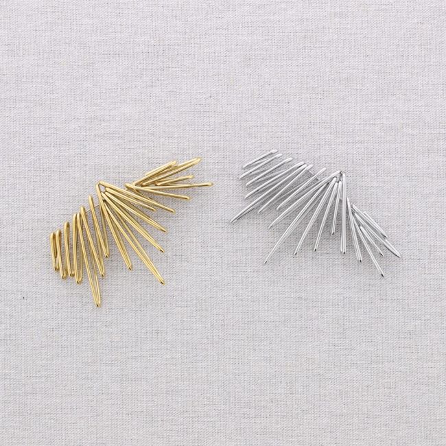 STEEL STRIPS BROOCH