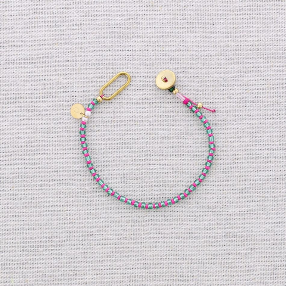 STEEL BEAD BRACELET ADJUSTABLE SIZE