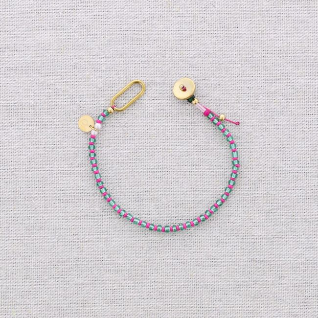 STEEL BEAD BRACELET ADJUSTABLE SIZE