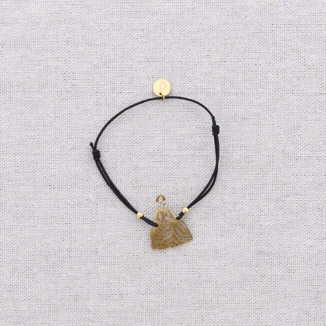 MENINA FILIGREE STEEL ELASTIC BRACELET