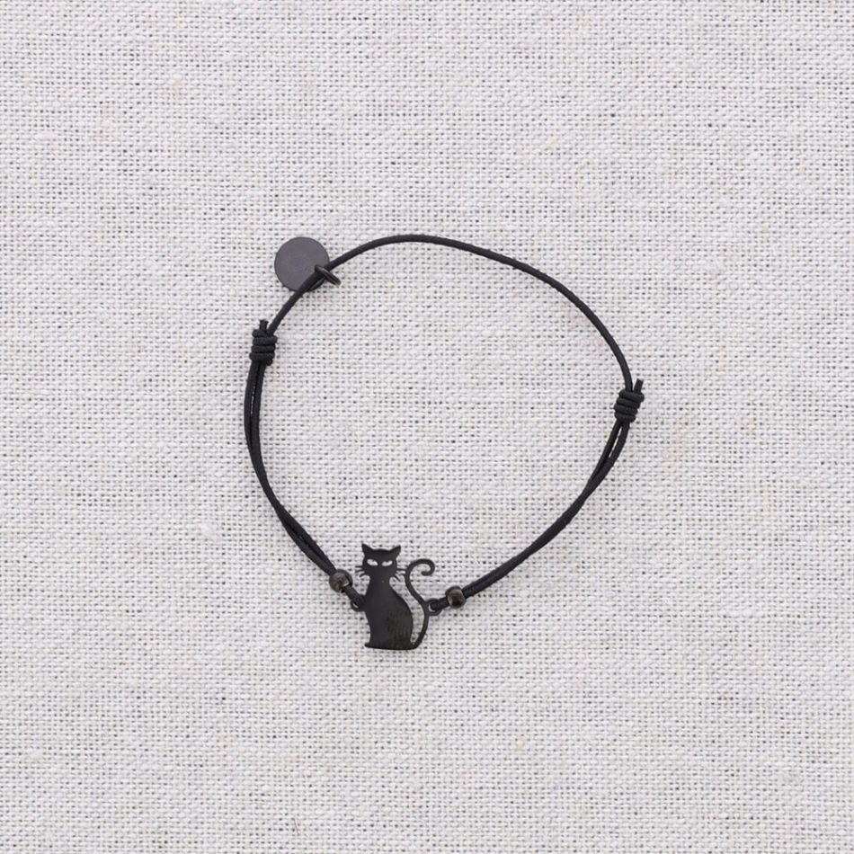 PULSERA ELÁSTICA ACERO GATO