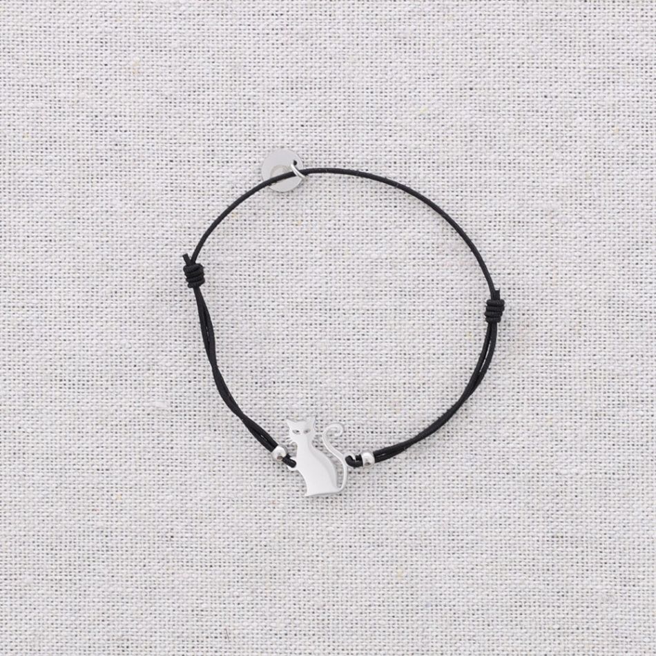 PULSERA ELÁSTICA ACERO GATO