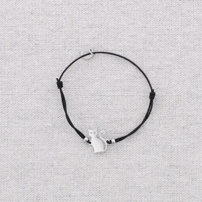 PULSERA ELÁSTICA ACERO GATO