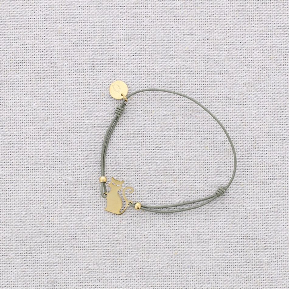 PULSERA ELÁSTICA ACERO GATO