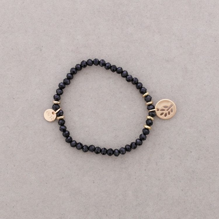 ELASTIC BRACELET WITH FACETED CRYSTALS 4MM