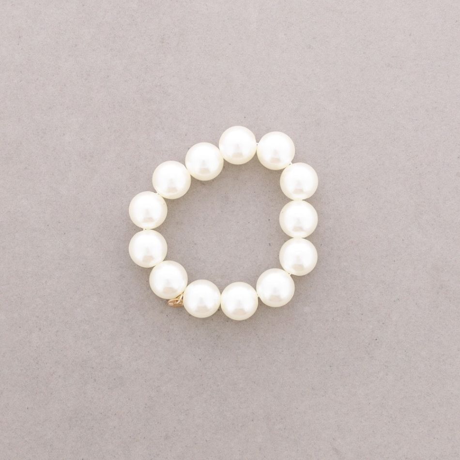 PULSERA ELÁSTICA BOLAS ACABADO PERLA 16MM