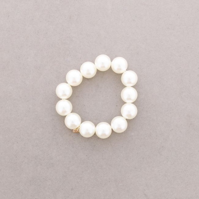 PULSERA ELÁSTICA BOLAS ACABADO PERLA 16MM