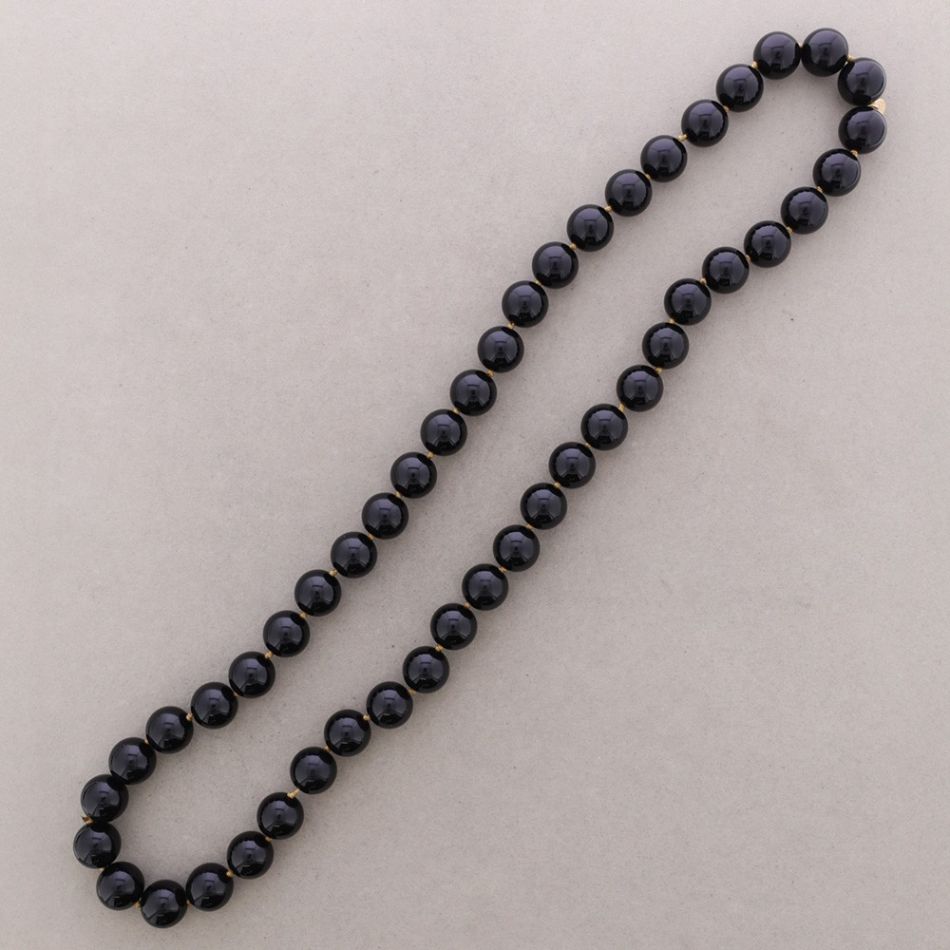LONG KNOTTED NECKLACE WITH RESIN BEADS, 20MM, 100CM