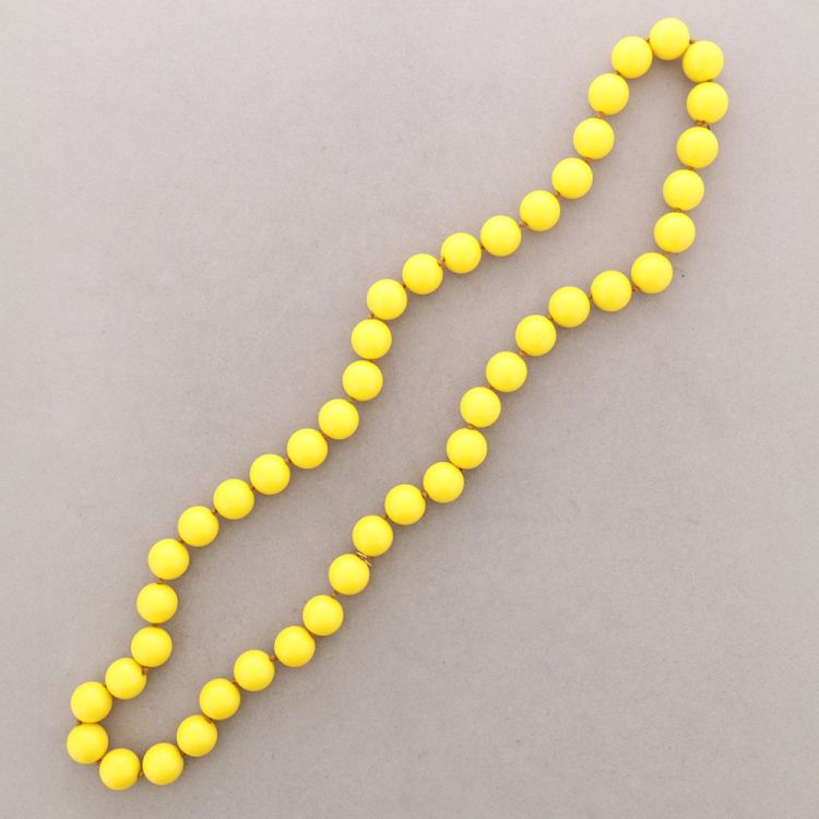 LONG KNOTTED NECKLACE WITH RESIN BEADS, 20MM, 100CM