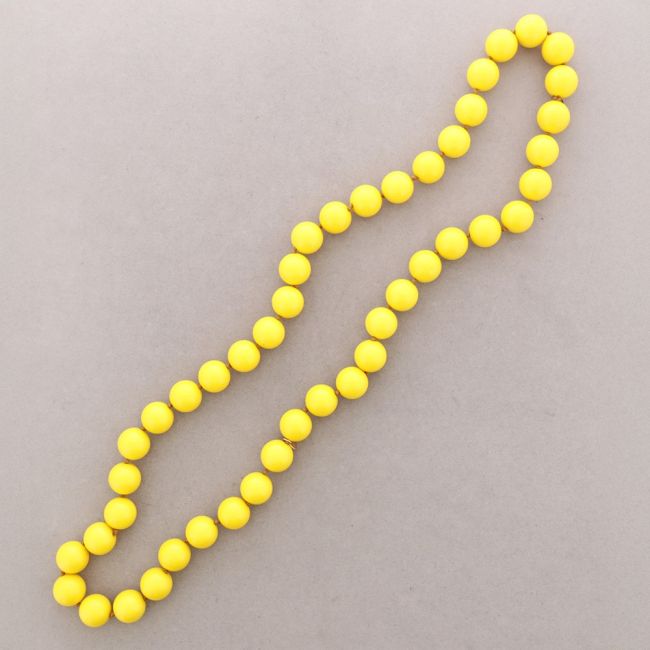 LONG KNOTTED NECKLACE WITH RESIN BEADS, 20MM, 100CM