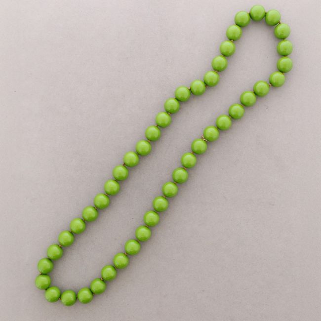 LONG KNOTTED NECKLACE WITH RESIN BEADS, 20MM, 100CM