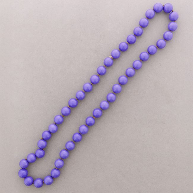LONG KNOTTED NECKLACE WITH RESIN BEADS, 20MM, 100CM