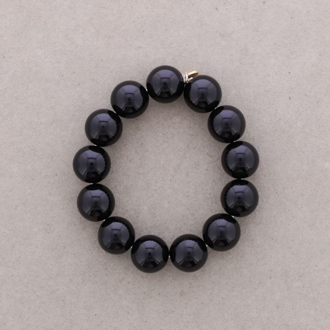 16MM RESIN BALL ELASTIC BRACELET
