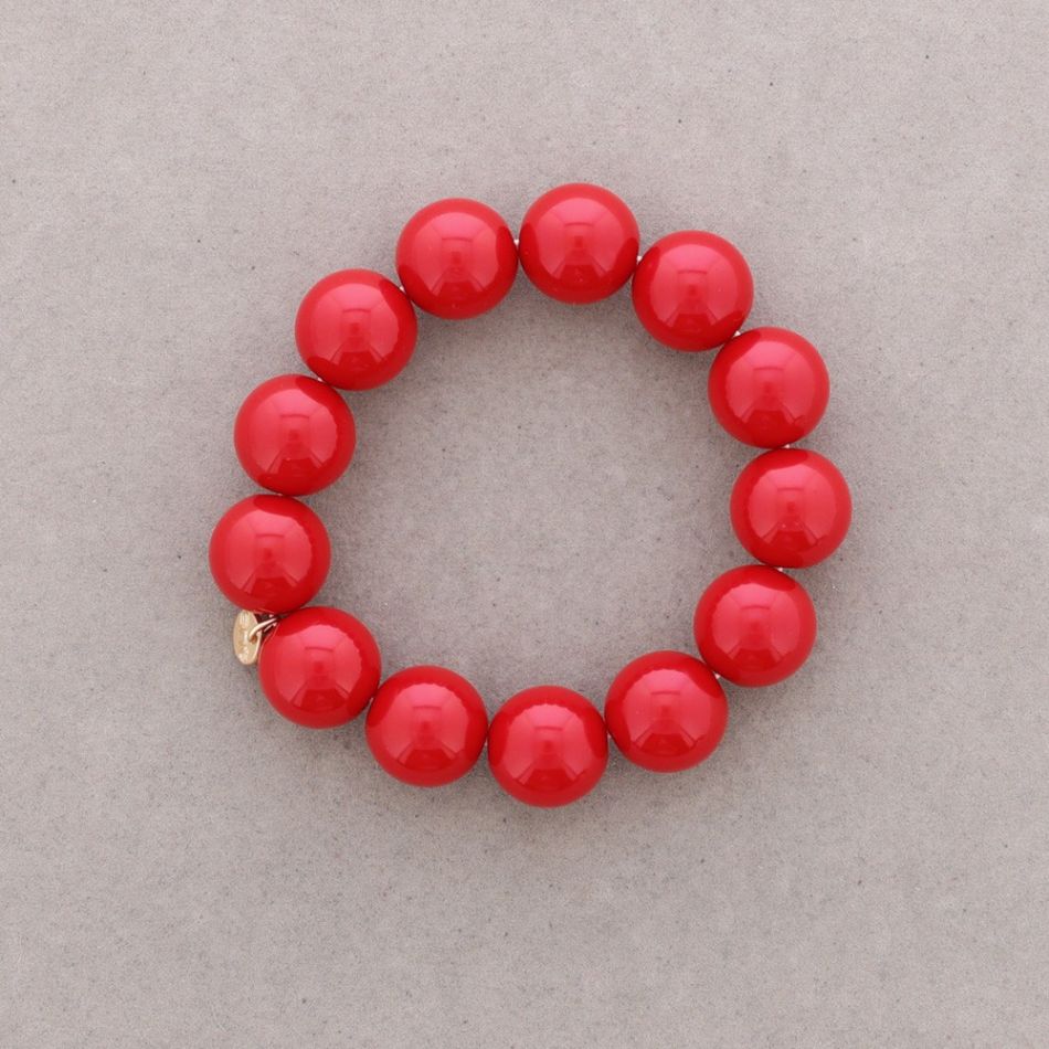 16MM RESIN BALL ELASTIC BRACELET