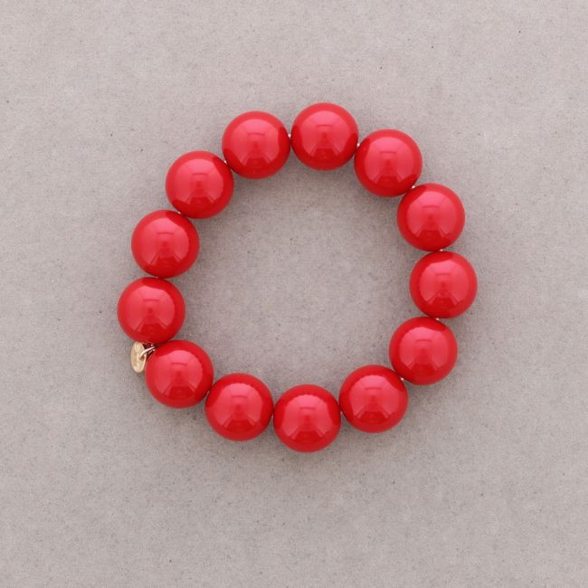 16MM RESIN BALL ELASTIC BRACELET