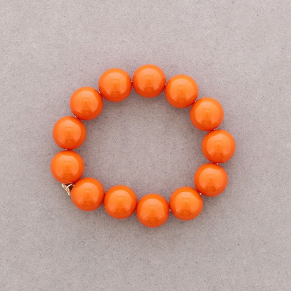 16MM RESIN BALL ELASTIC BRACELET