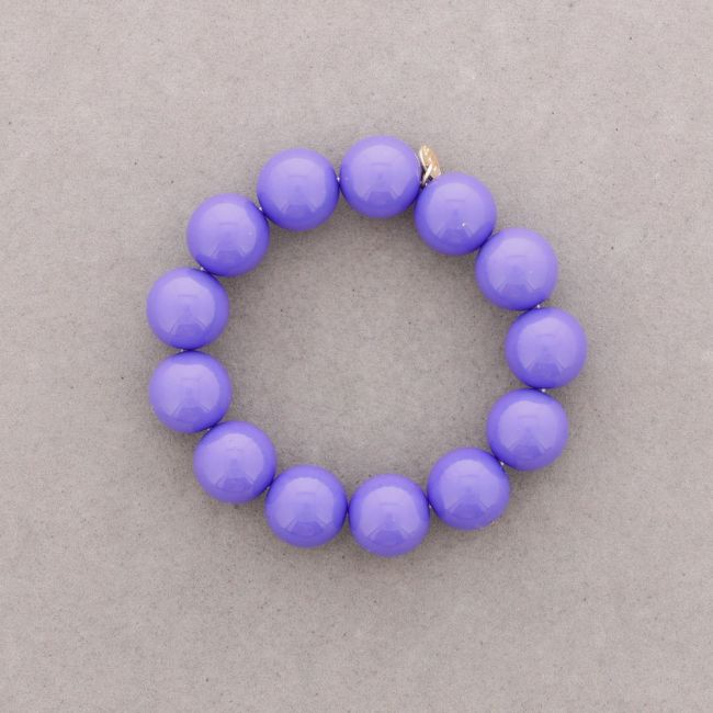 16MM RESIN BALL ELASTIC BRACELET