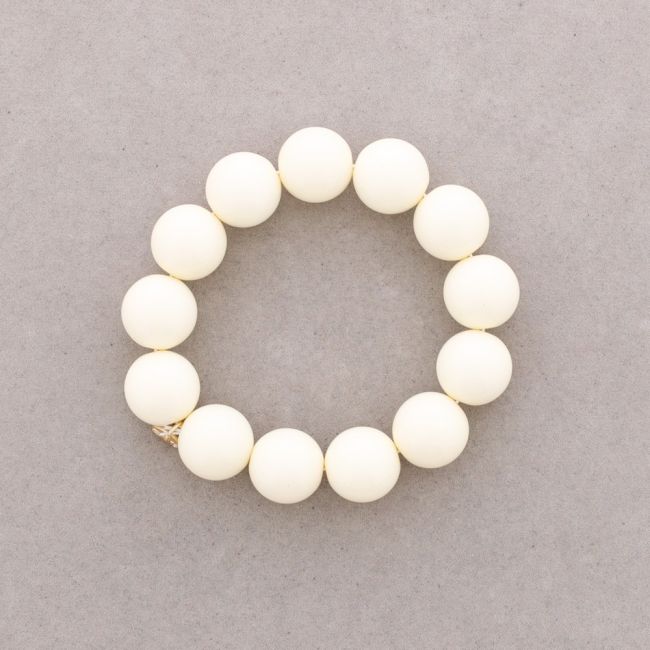 16MM RESIN BALL ELASTIC BRACELET