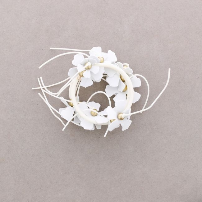 PULSERA FLECOS CAUCHO FLORES FOAMY