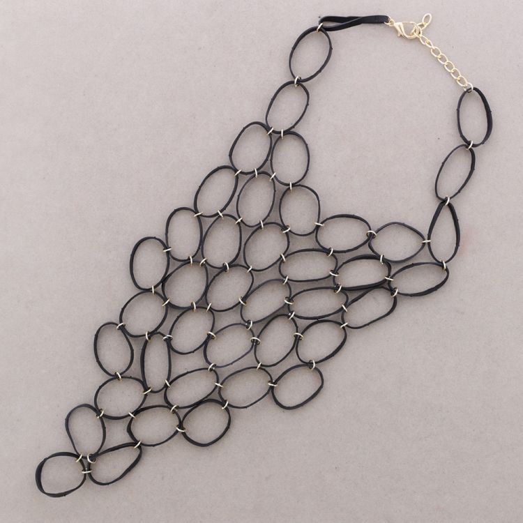 COLLAR BABERO ANILLA METAL GOMA