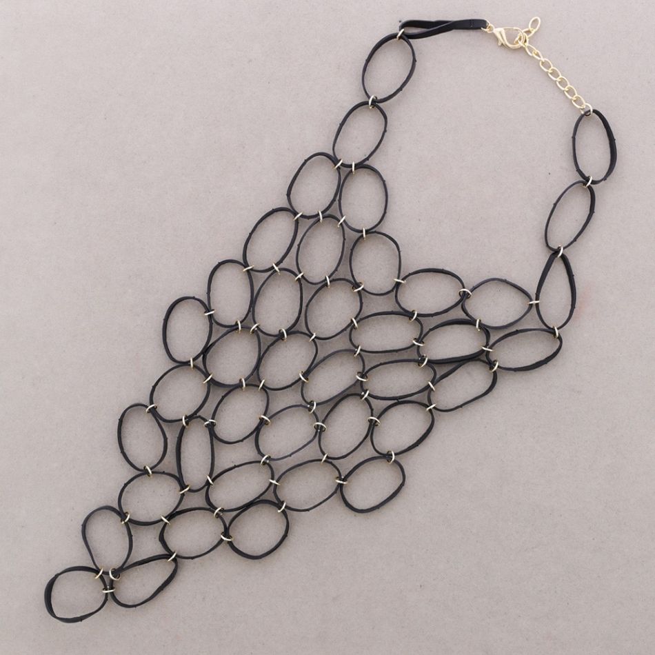 COLLAR BABERO ANILLA METAL GOMA