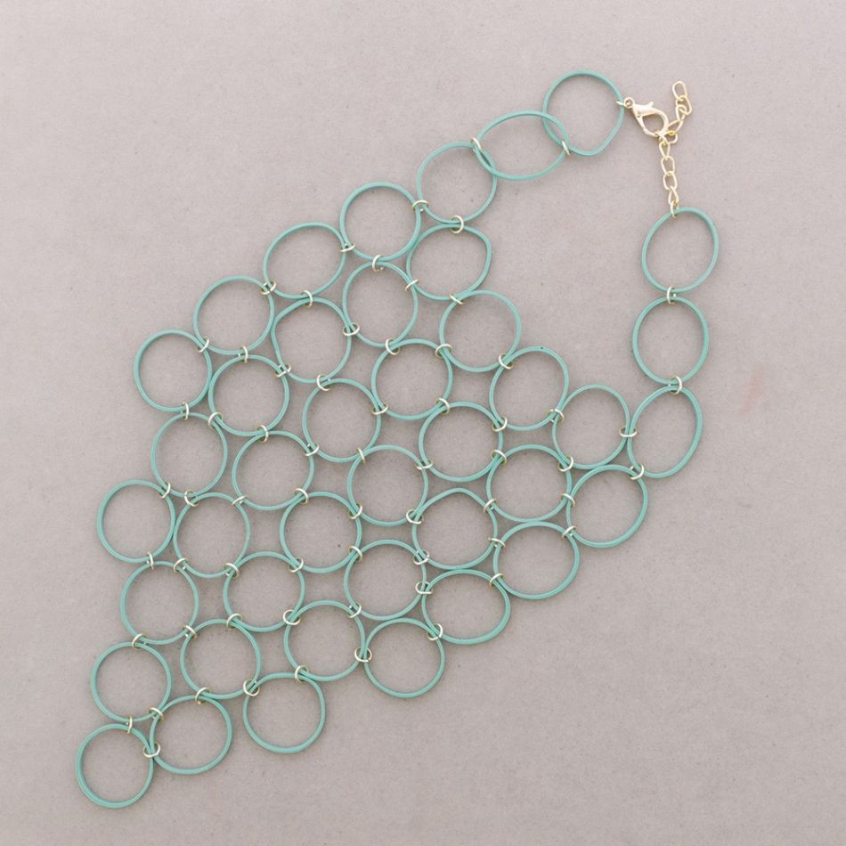 COLLAR BABERO ANILLA METAL GOMA