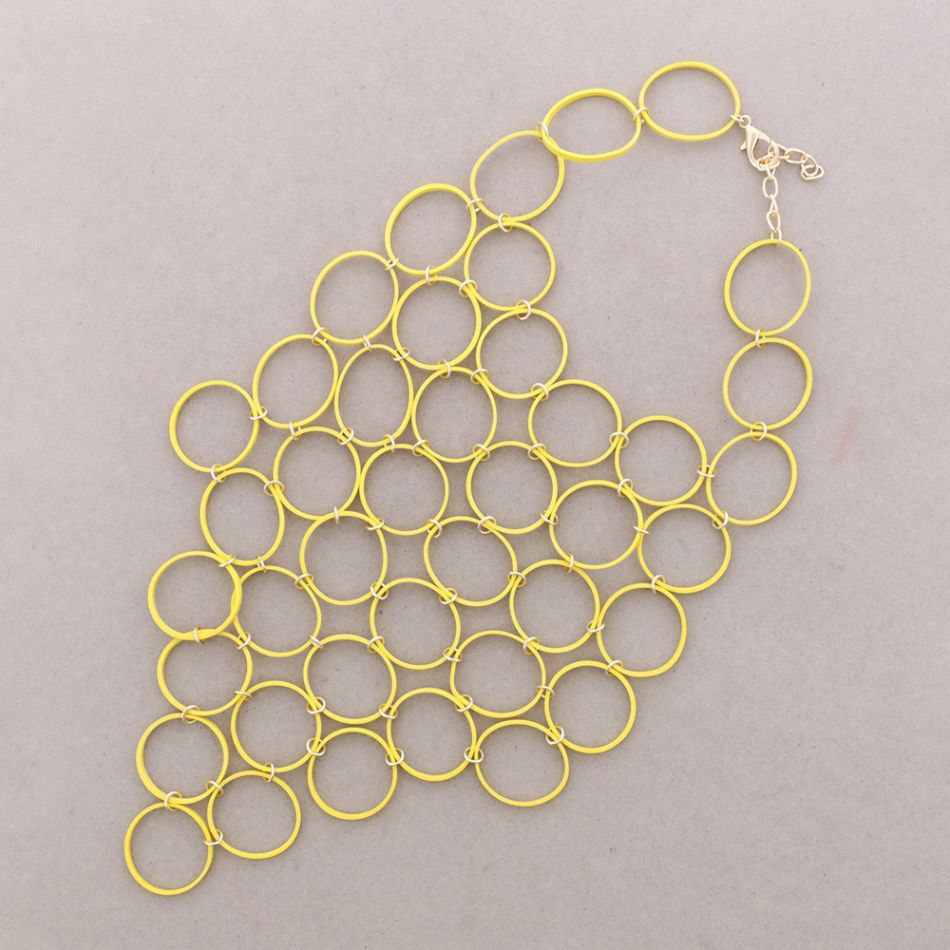 COLLAR BABERO ANILLA METAL GOMA