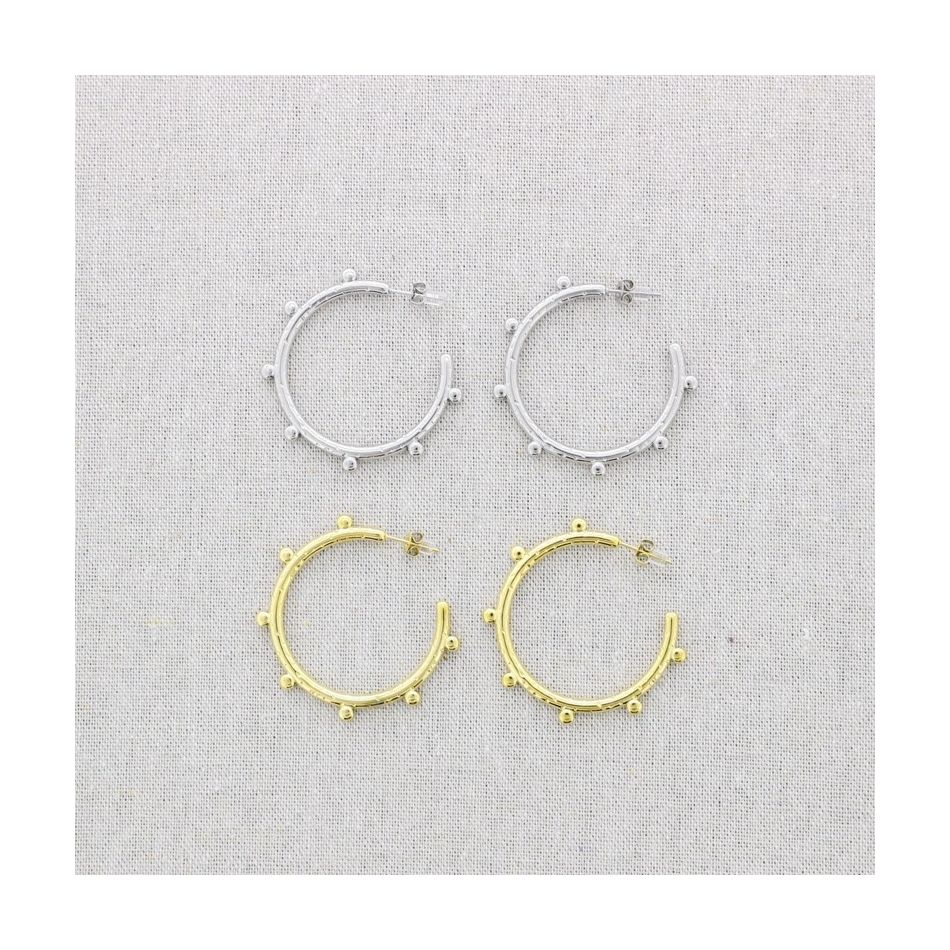 STAINLESS STEEL HOOP EARRINGS