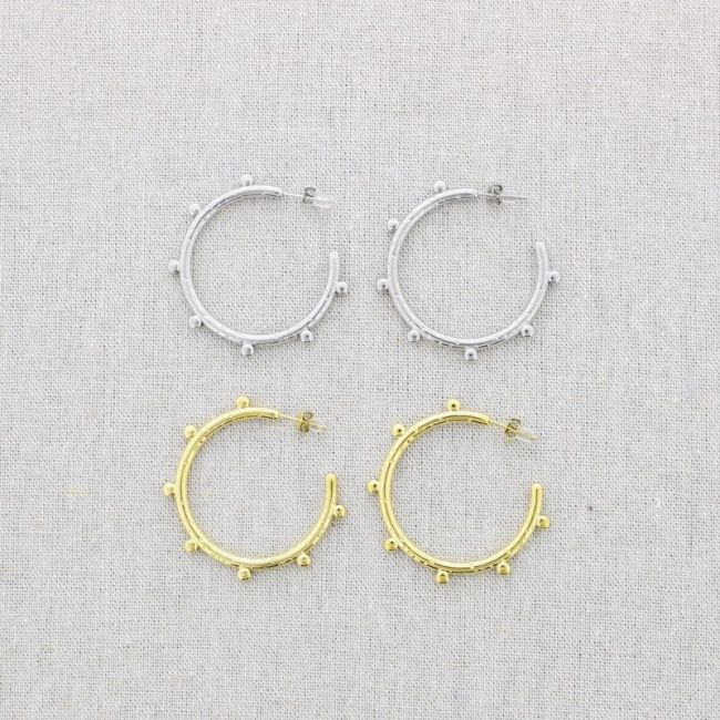 STAINLESS STEEL HOOP EARRINGS