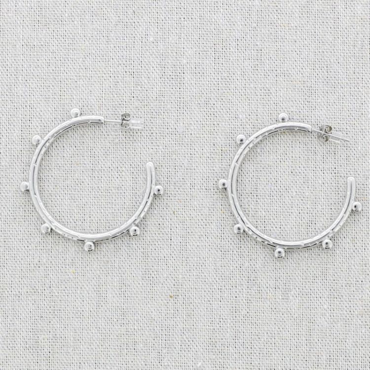 PENDIENTES ACERO ARO BOLITAS 2